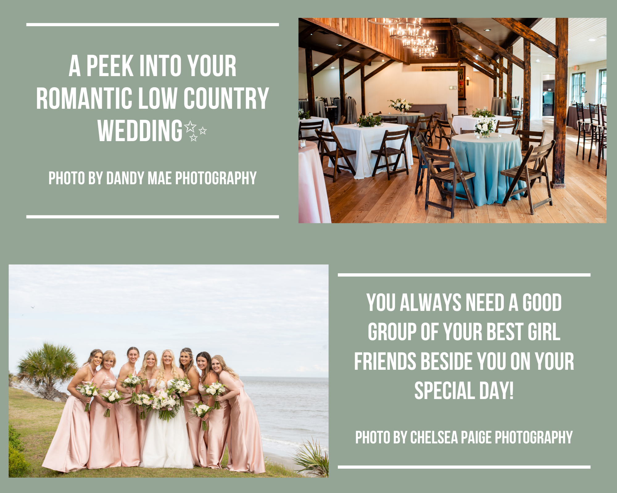 We loved working with this soft color palette! Photos by catherine ann photography - 1