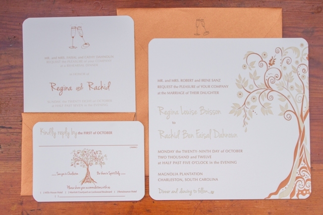Regina and Rachid's wedding at Magnolia Plantation in Charleston, SC Photographed by Richard Ellis Photography