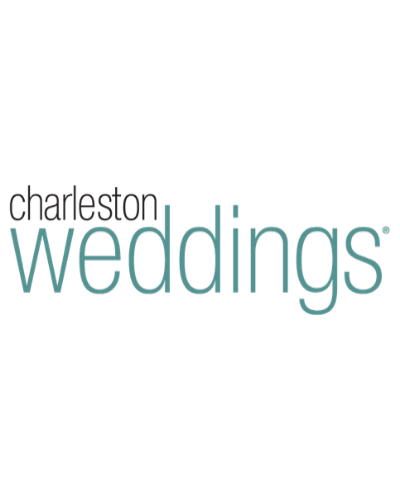 Logo of Charleston Weddings magazine with simple text design.