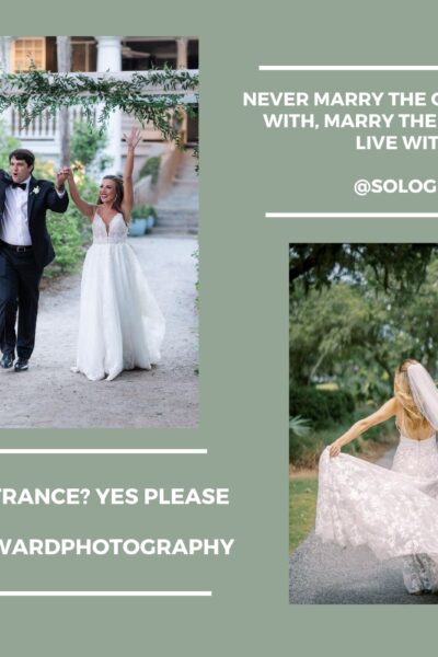 Bride and groom celebrating on their wedding day with joyful moments.